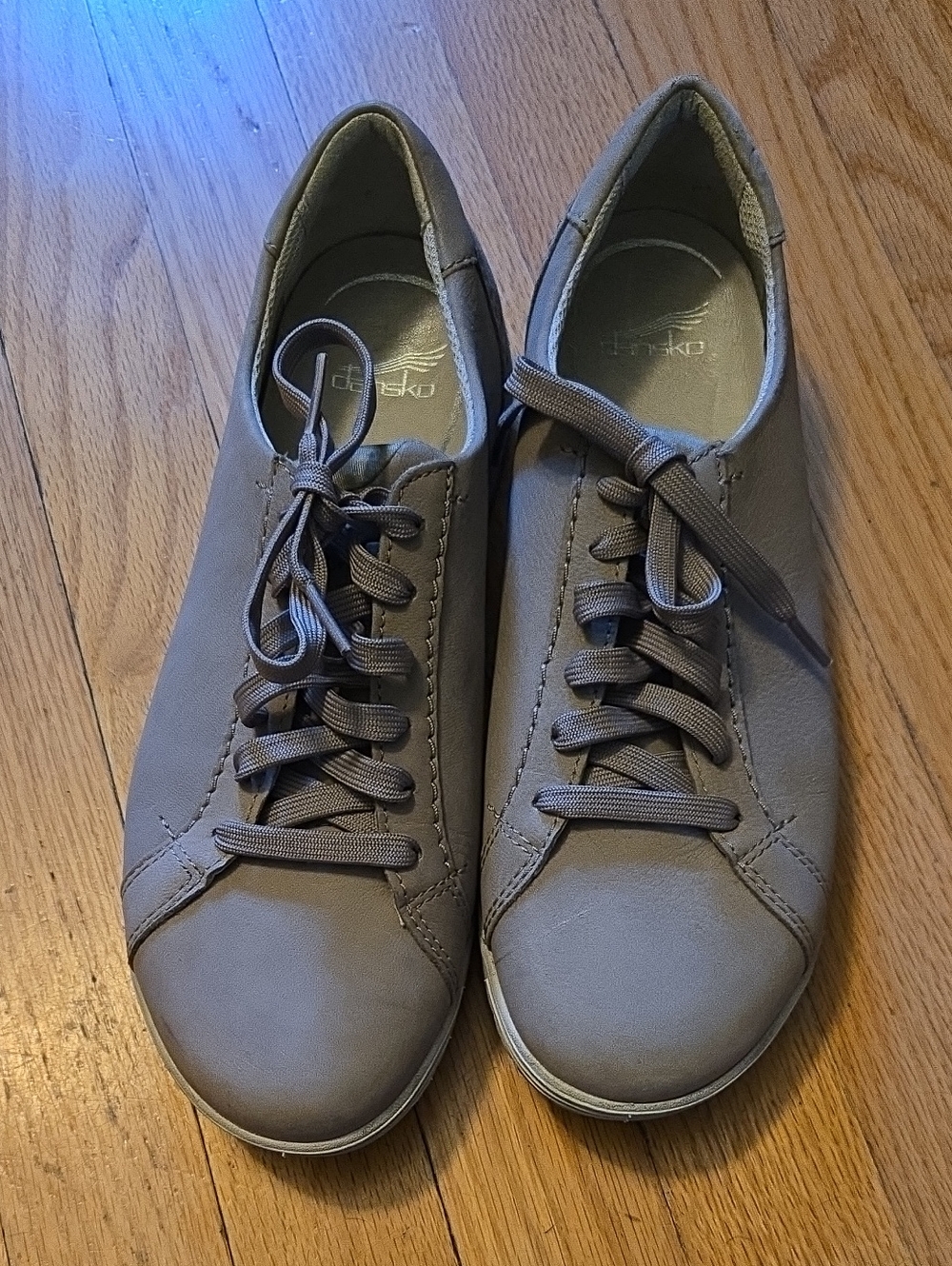 Dansko Women's Lace-Up Sneakers - Taupe Gray